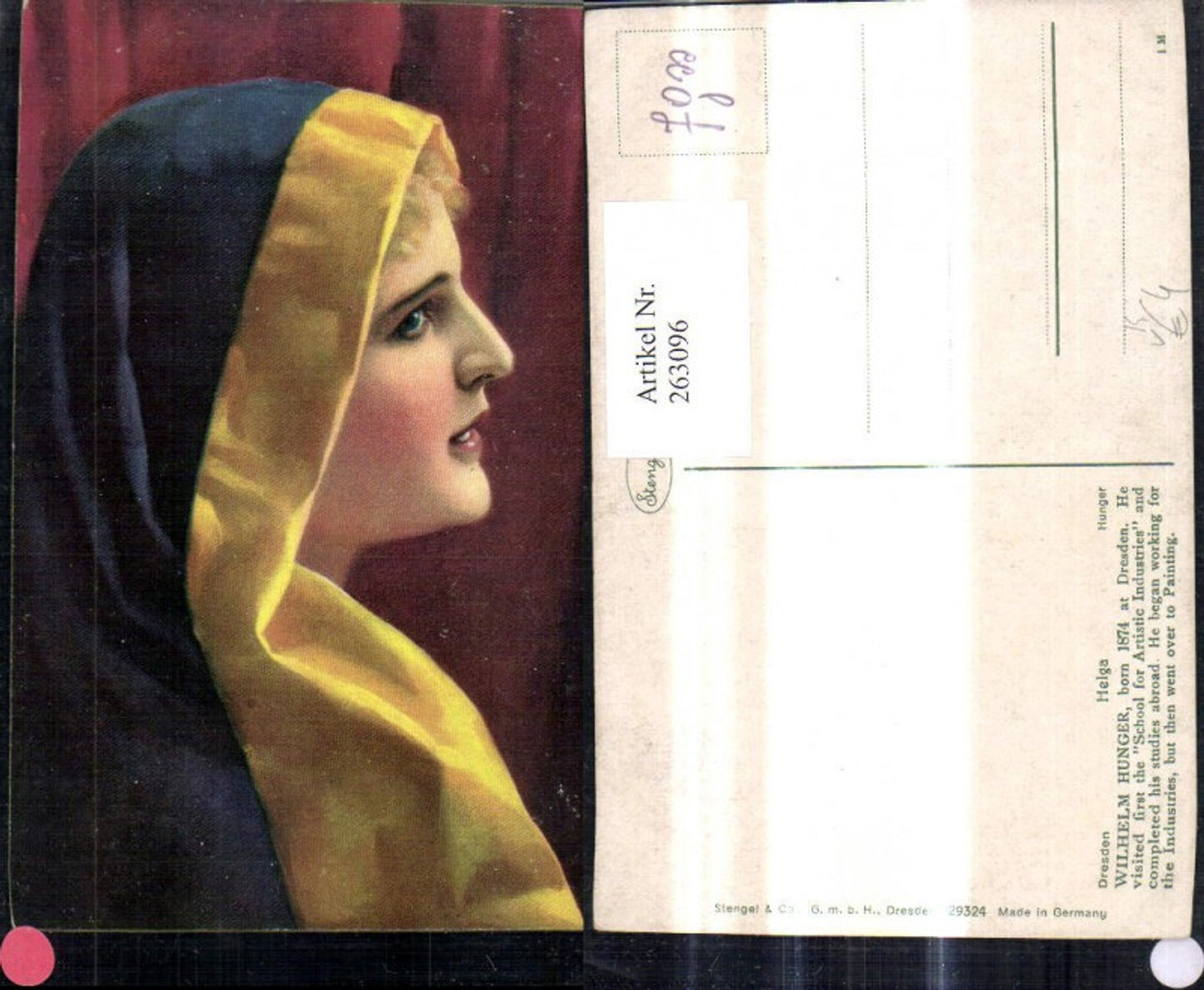 263096,Stengel Co 29324 Wilhelm Hunger Helga Frau Portrait