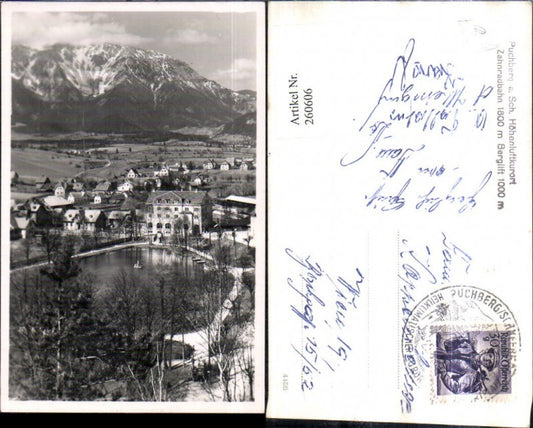 260606,Puchberg am Schneeberg Teilansicht Bergkulisse