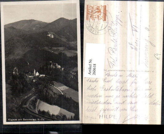260618,Klamm am Semmering Kirche Ruine Burg