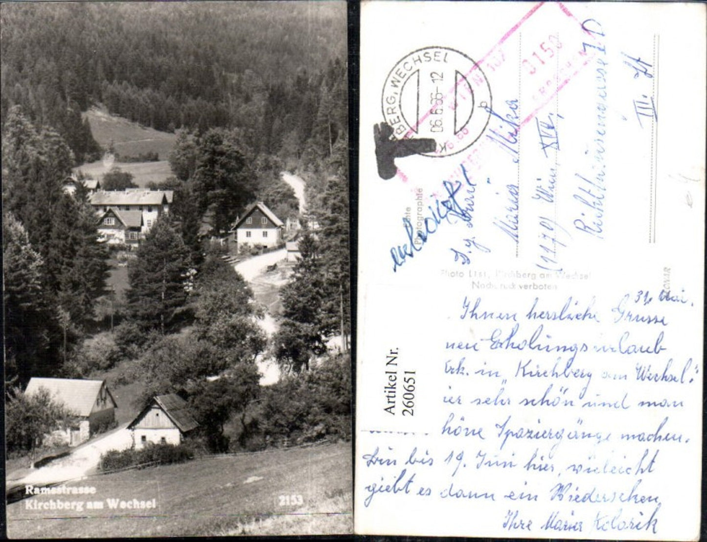 260651,Ramsstraße Kirchberg am Wechsel