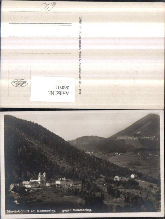 260711,Maria-Schutz am Semmering Totale Kirche geg. Semmering