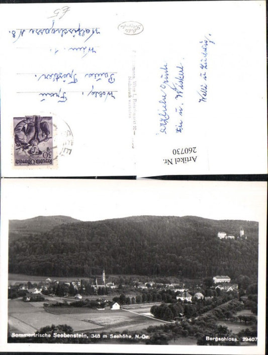 260730,Seebenstein Totale m. Bergschloss