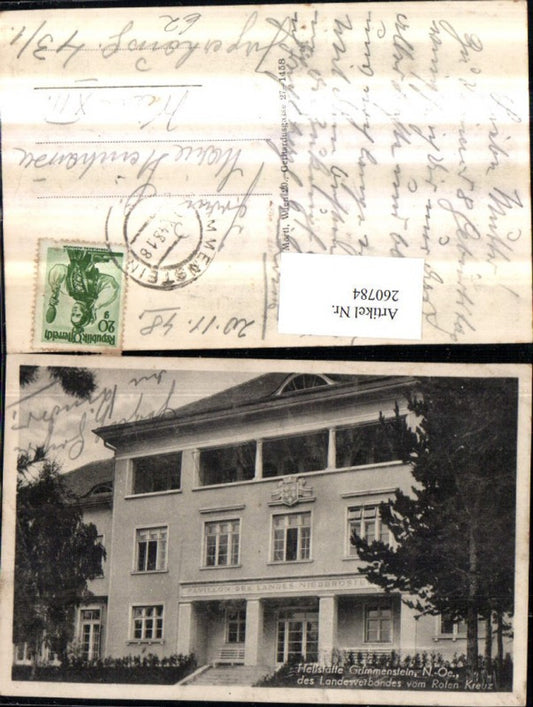 260784,Heilstätte Grimmenstein Pavillon des Landesverbandes vom Roten Kreuz