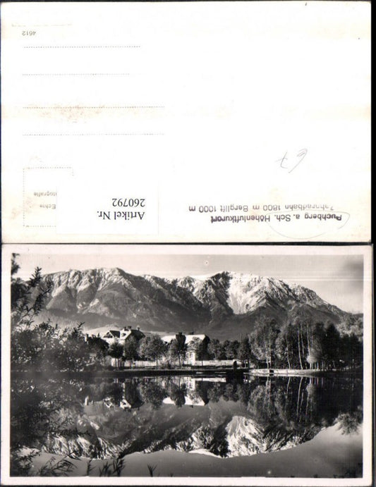 260792,Puchberg am Schneeberg Teich Bergkulisse