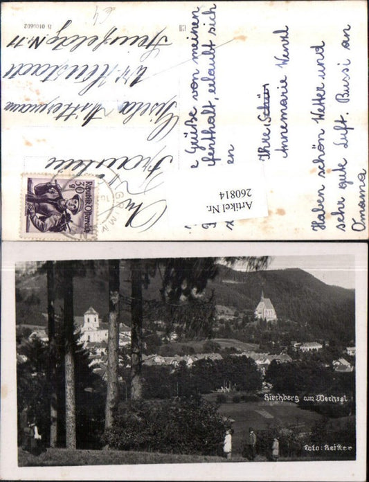 260814,Kirchberg am Wechsel Teilansicht Kirche Schloss pub Foto Reitter