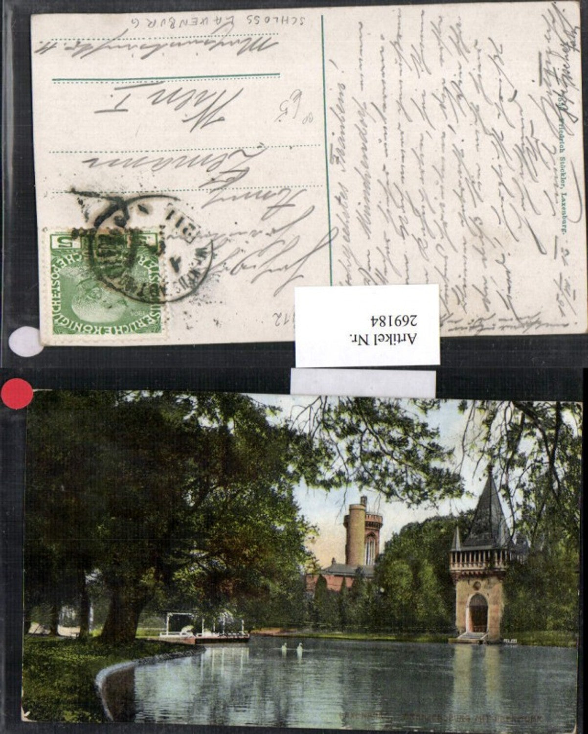 269184,Schloss Laxenburg Franzensburg Bahnpost Zug 211 Wiener Neustadt