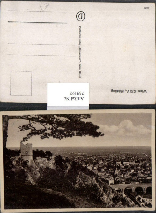 269192,Mödling Totale Schwarzer Turm Viadukt