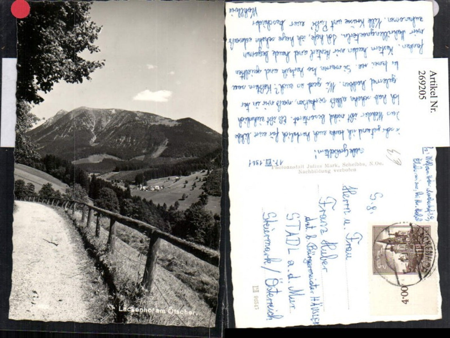 269205,Lackenhof a. Ötscher Totale Bergkulisse