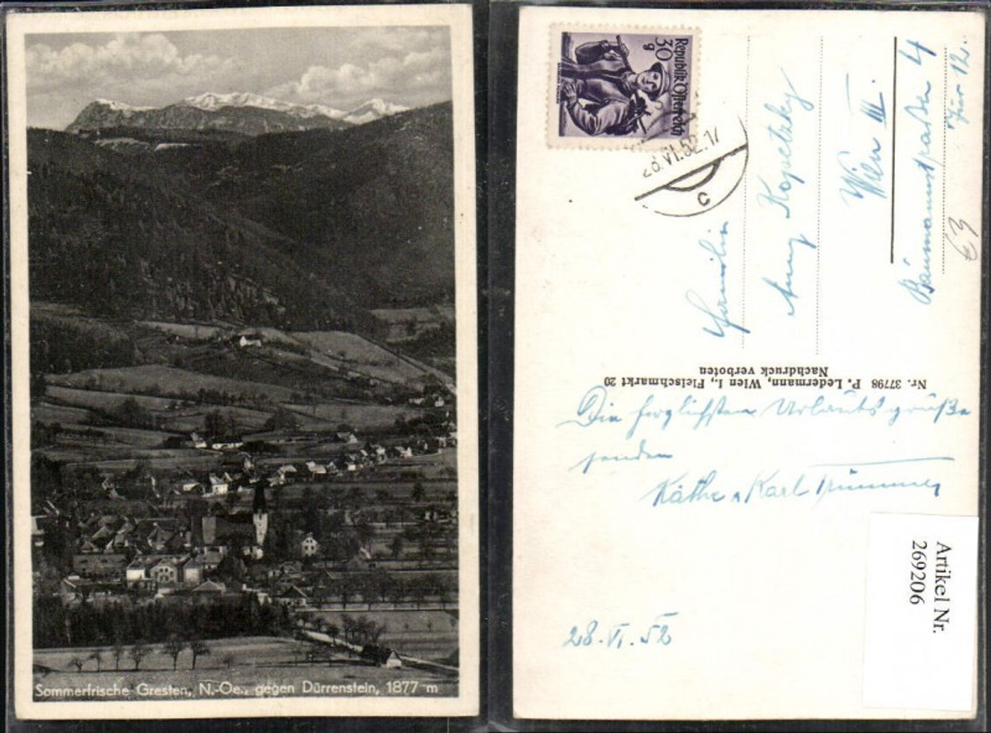 269206,Gresten Totale geg. Dürrenstein Bergkulisse