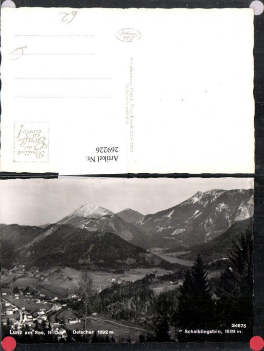 269226,Lunz am See Totale Bergkulisse Ötscher Scheiblingstein