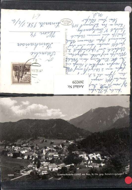 269229,Lunz am See Totale Bergkulisse geg. Scheiblingstein