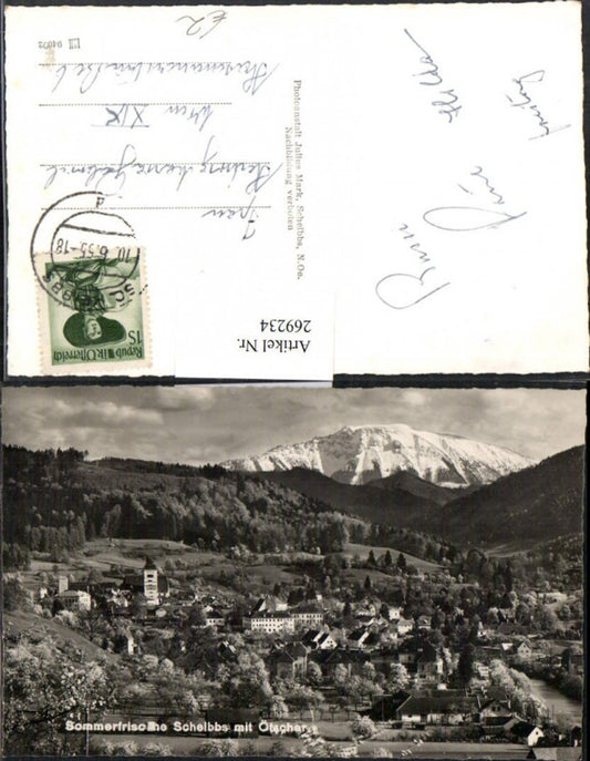 269234,Scheibbs Totale m. Ötscher Bergkulisse