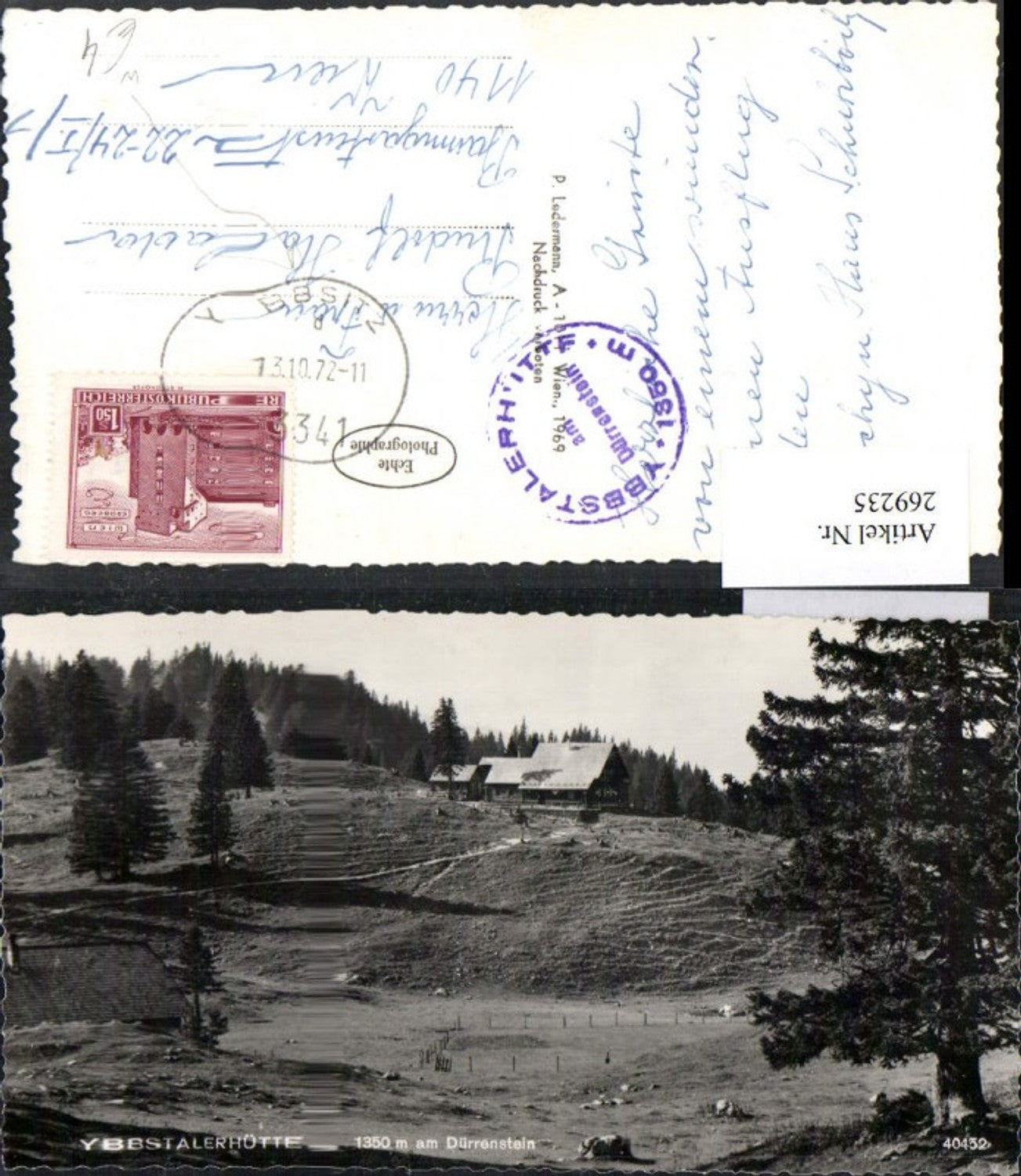 269235,Göstling Ybbstalerhütte am Dürrenstein