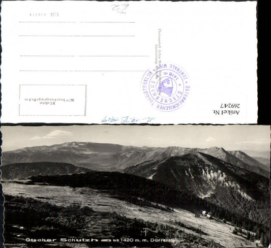 269247,Ötscher Schutzhaus m. Dürrenstein Lackenhof Bergkulisse