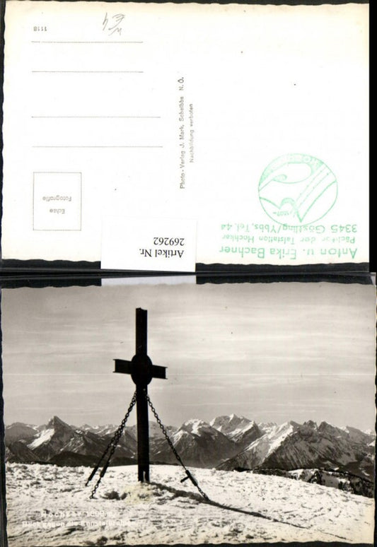 269262,Hochkar Göstling Blick geg. Ennstaleralpen Gipfelkreuz