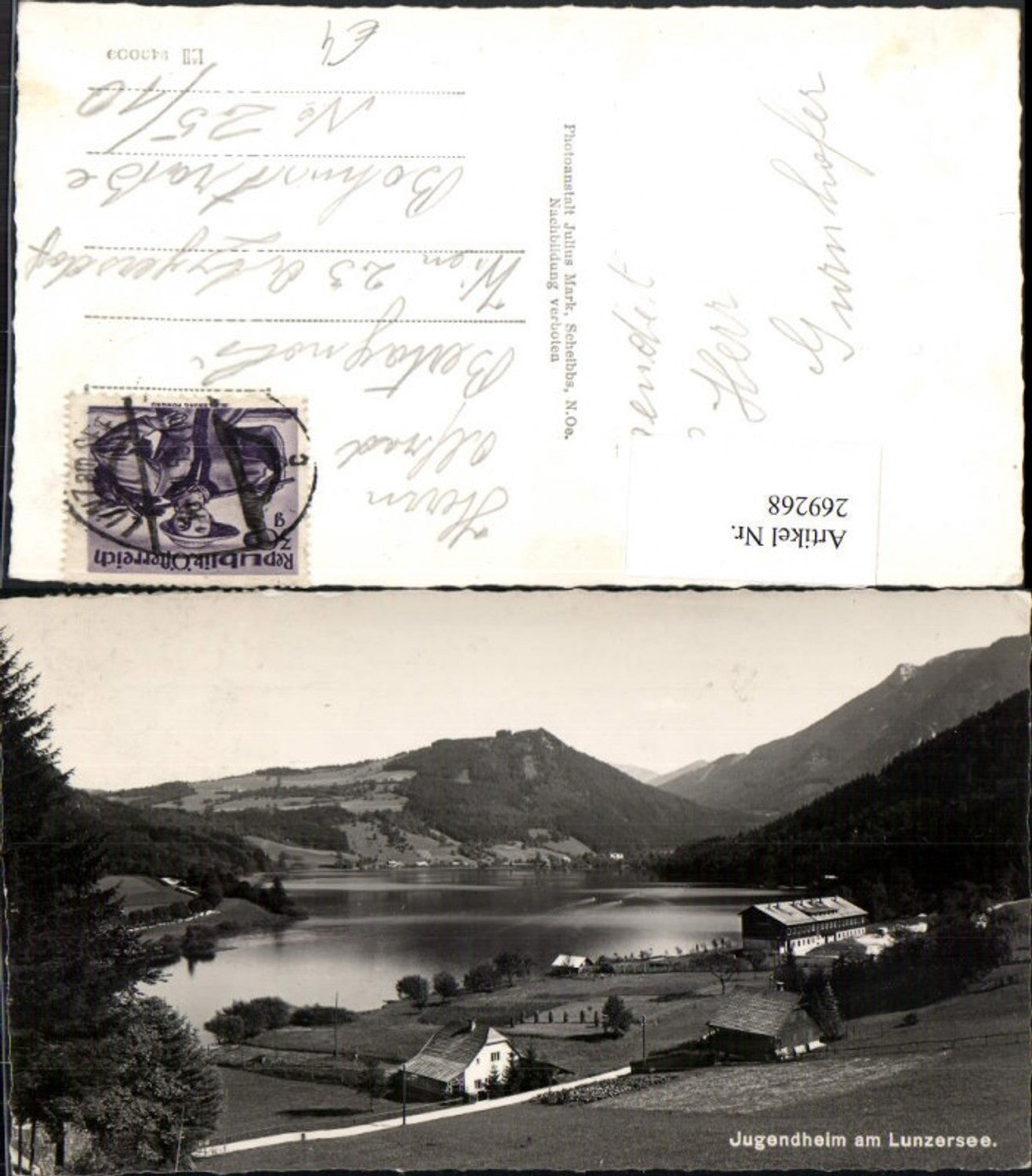 269268,Lunz Lunzer See Jugendheim Bergkulisse