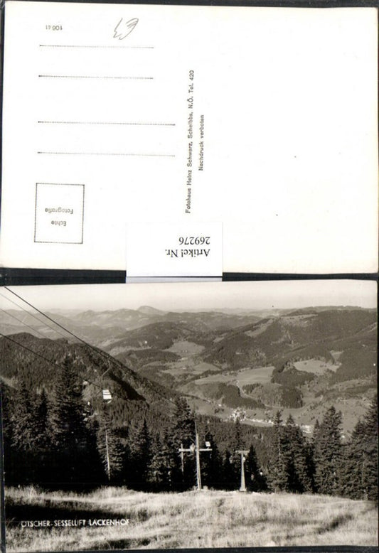 269276,Lackenhof Ötscher Sessellift Bergkulisse
