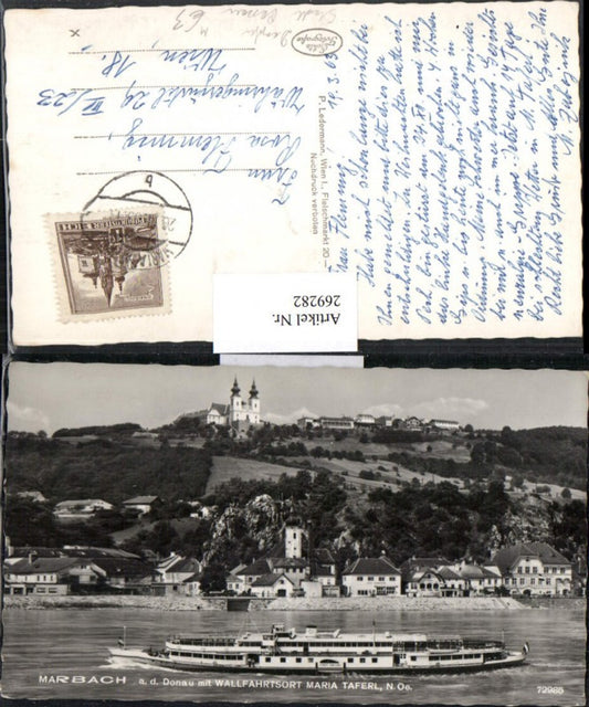 269282,Marbach a. d. Donau m. Maria Taferl Schiff Dampfer Stadt Passau