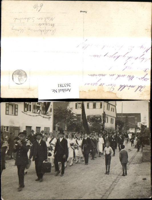 263781,Foto Ak Radfahrverein Vorwärts Weil im Schönbuch Umzug