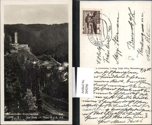 269296,Raabs a. d. Thaya Kollmitzgraben Ruine Kollmitz