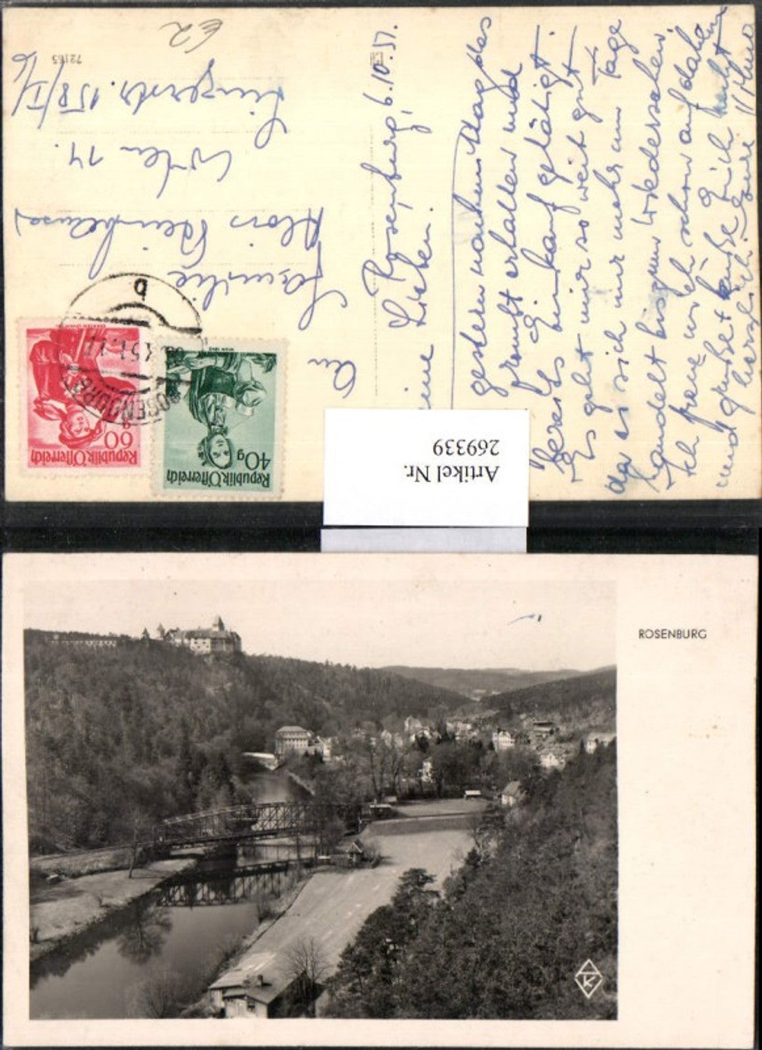 269339,Rosenburg-Mold Schloss Rosenburg Brücke Fluss