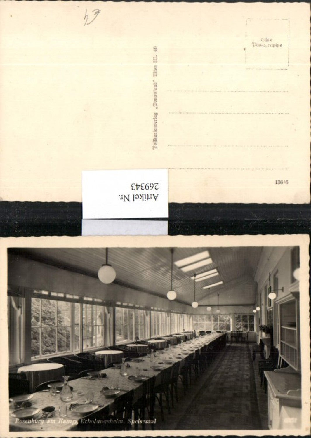 269343,Rosenburg-Mold Erholungsheim Innenansicht Speisesaal