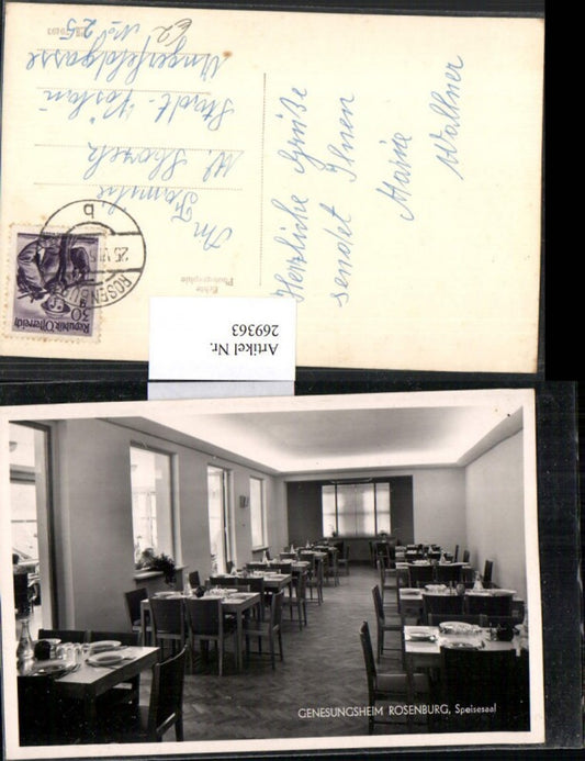269363,Rosenburg-Mold Erholungsheim Innenansicht Speisesaal