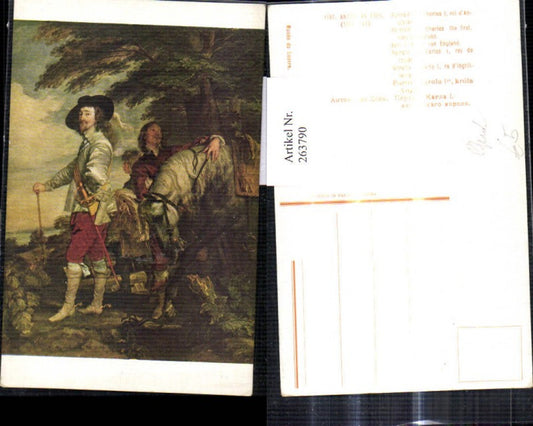 263790,Künstler Ak Anton van Dyck Portrait of Charles the first king of England Pferd Adel Monarchie