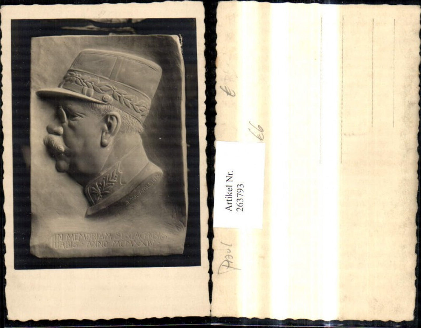 263793,Foto Ak Relief Paul Amelehn Surlacensis Adel Monarchie