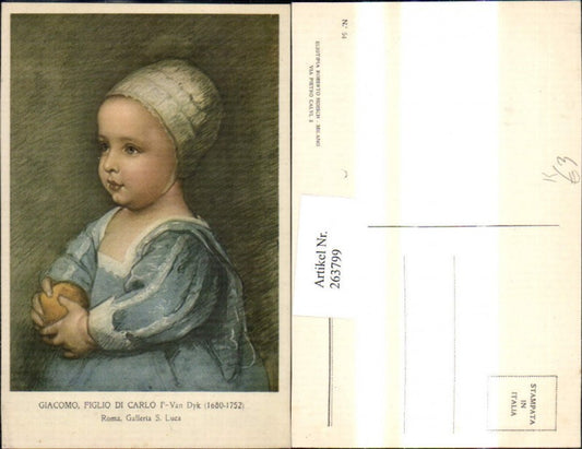 263799,Künstler Ak Van Dyck Giacomo Figlio di Carlo I Adel Monarchie