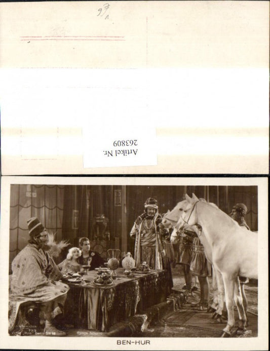 263809,Ramon Novarro Ben Hur Hund Schauspieler pub Ross 73/2