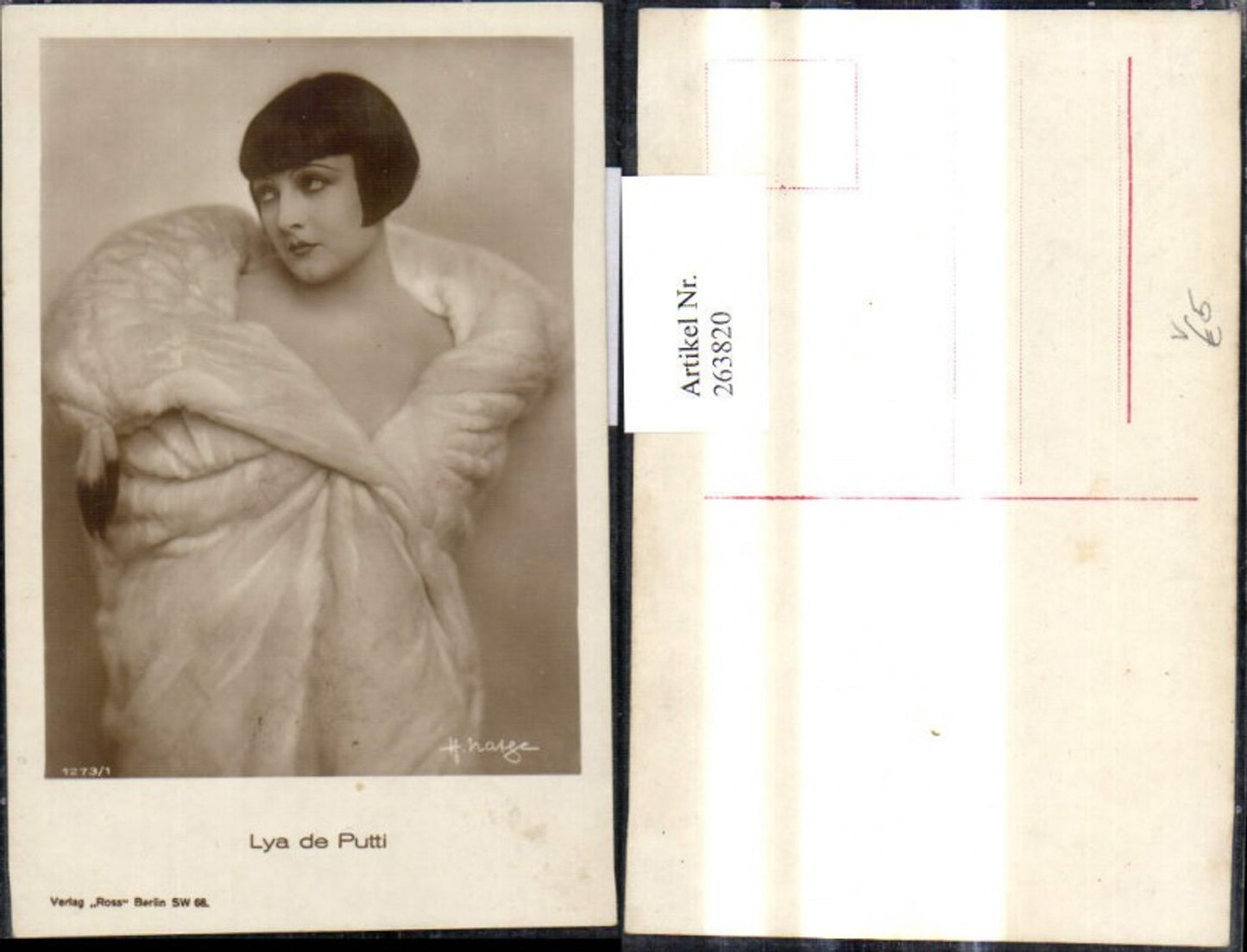 263820,Lya de Putti Pelzmantel Pelz Schauspielerin pub Ross 1273/1