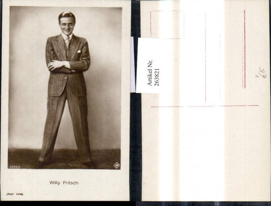 263821,Willy Fritsch Schauspieler pub Ross 3288/2