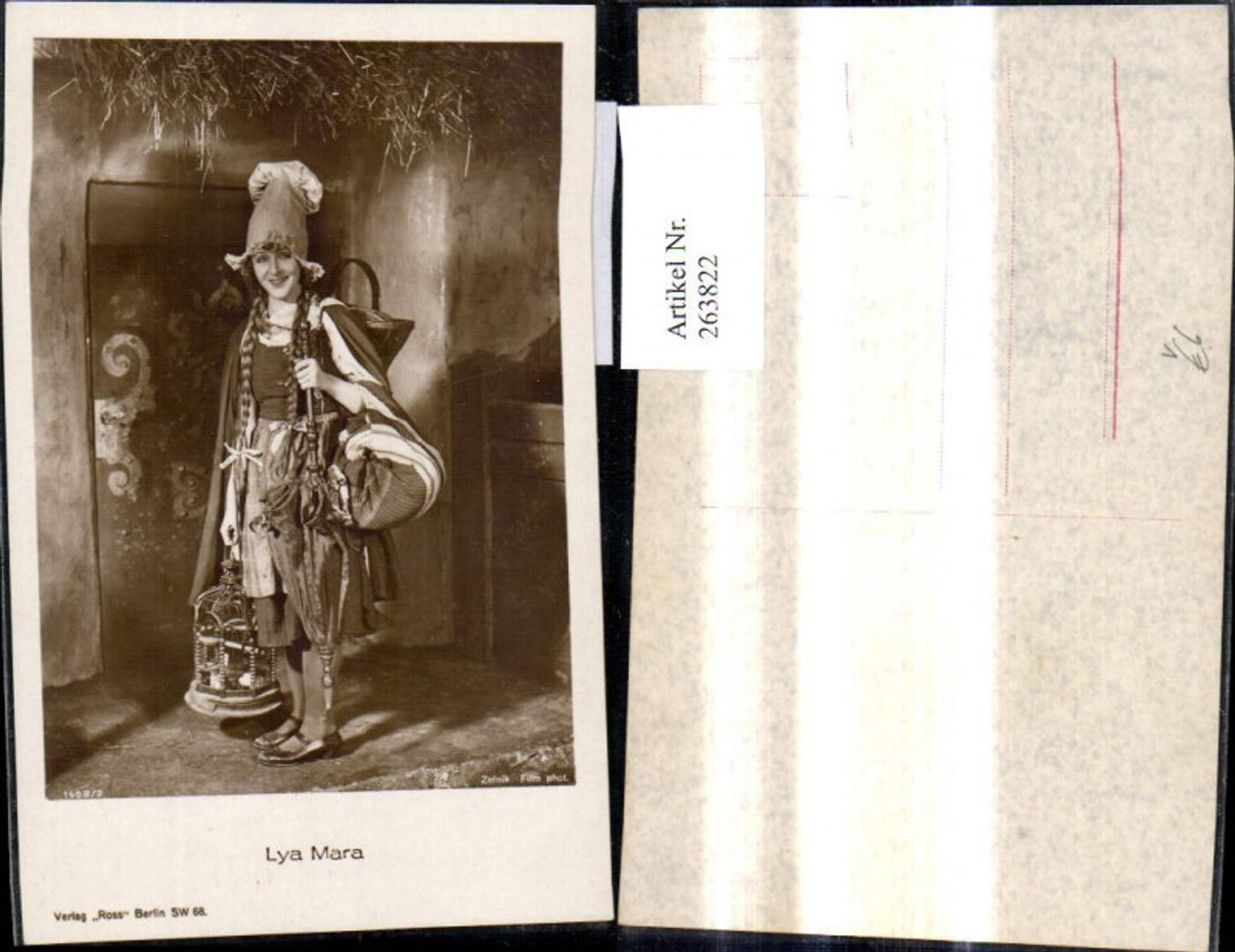 263822,Lya Mara Kostüm Vogelkäfig Schauspielerin pub Ross 1608/2