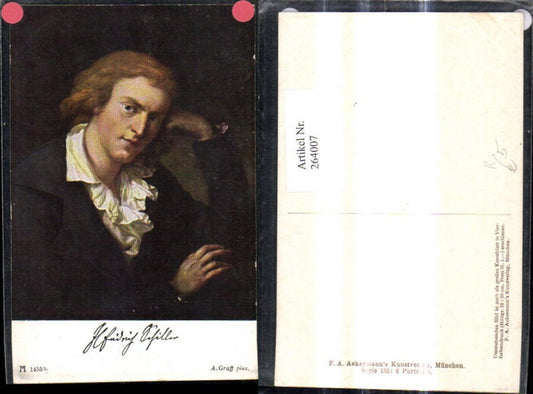 264007,Künstler Ak A. Graft Friedrich Schiller Portrait Dichter Kunst