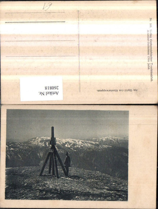 260818,Am Gipfel des Klosterwappens Schneeberg b. Puchberg Bergkulisse