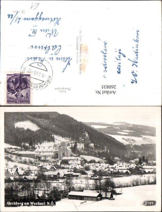 260835,Kirchberg am Wechsel Totale Schloss Kirche Winterbild