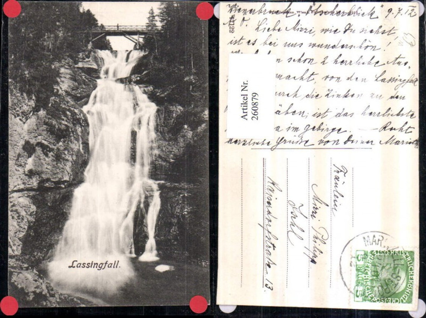 260879,Lassingfall Wasserfall Brücke b. Lilienfeld