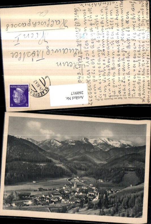 260917,St. Aegyd am Neuwalde Totale Bergkulisse