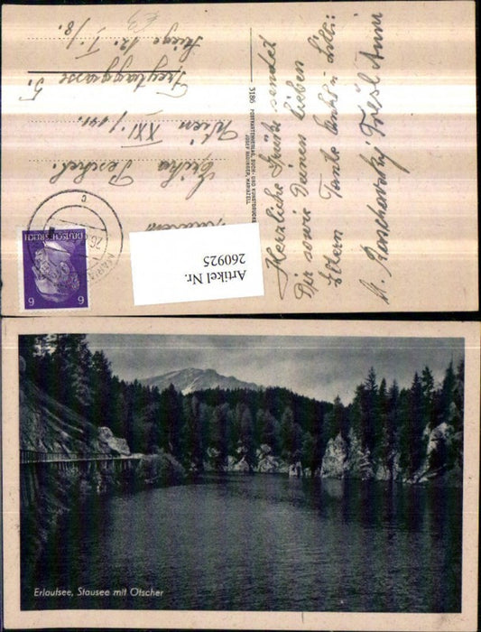 260925,Erlaufsee See Stausee m. Ötscher b. Mitterbach