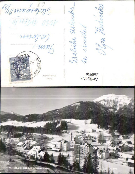 260930,Mitterbach Totale m. d. Gemeindealpe Winterbild