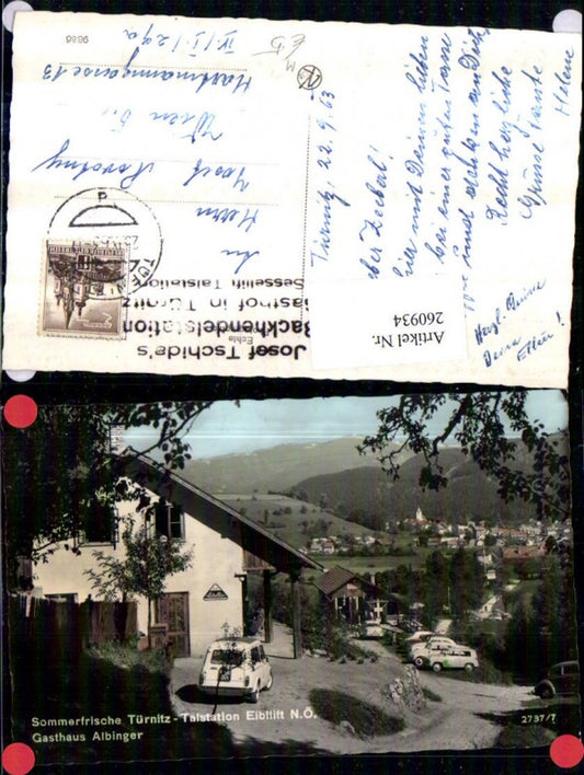 260934,Türnitz Totale Talstation Eibllift Gasthaus Albinger Isetta Auto