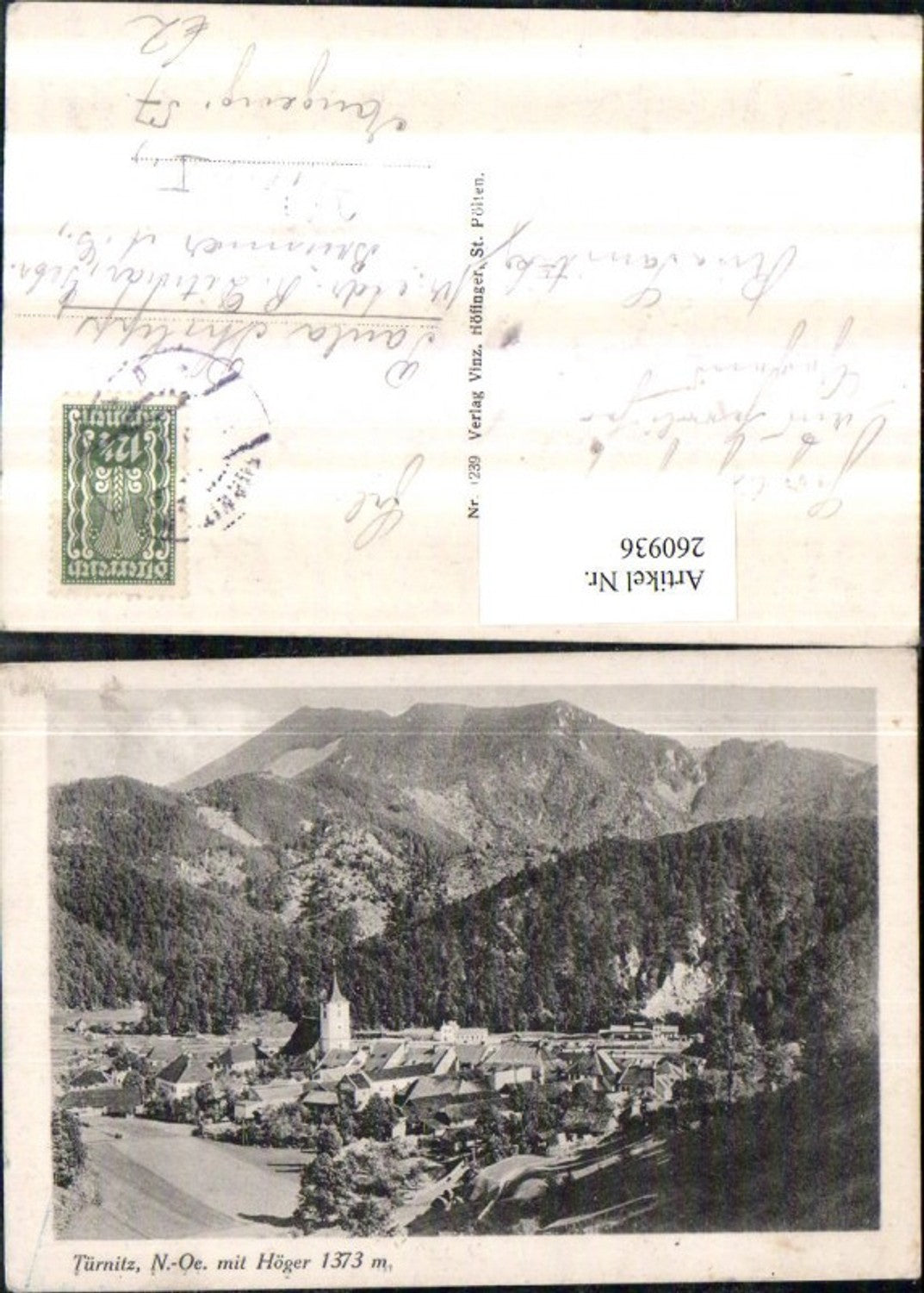 260936,Türnitz Totale m. Höger Bergkulisse