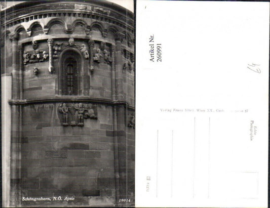 260991,Schöngrabern Grabern Apsis Steinerne Bibel Detailansicht