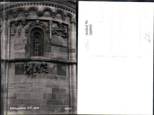 260995,Schöngrabern Grabern Apsis Steinerne Bibel Detailansicht