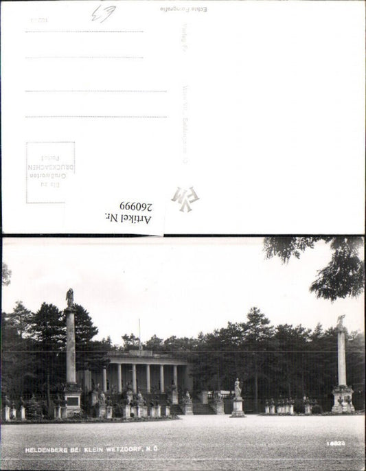 260999,Heldenberg b. Kleinwetzdorf Säulen Tempel Büsten