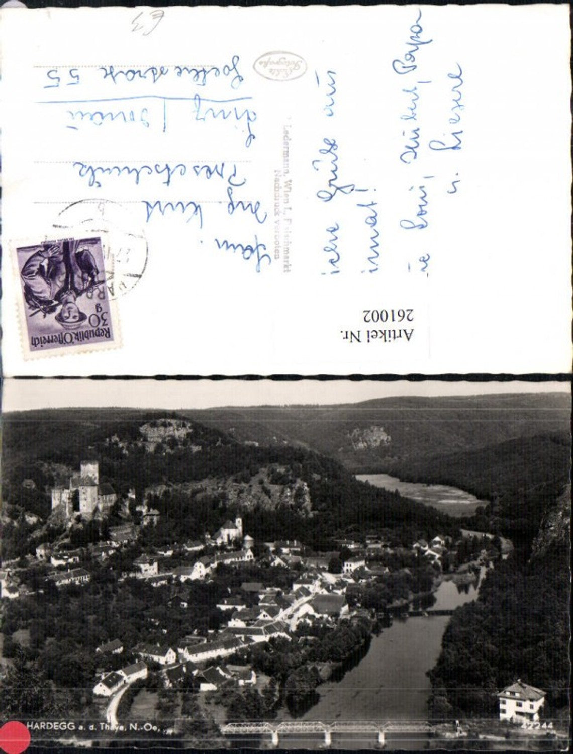 261002,Hardegg an d. Thaya Totale m. Burg