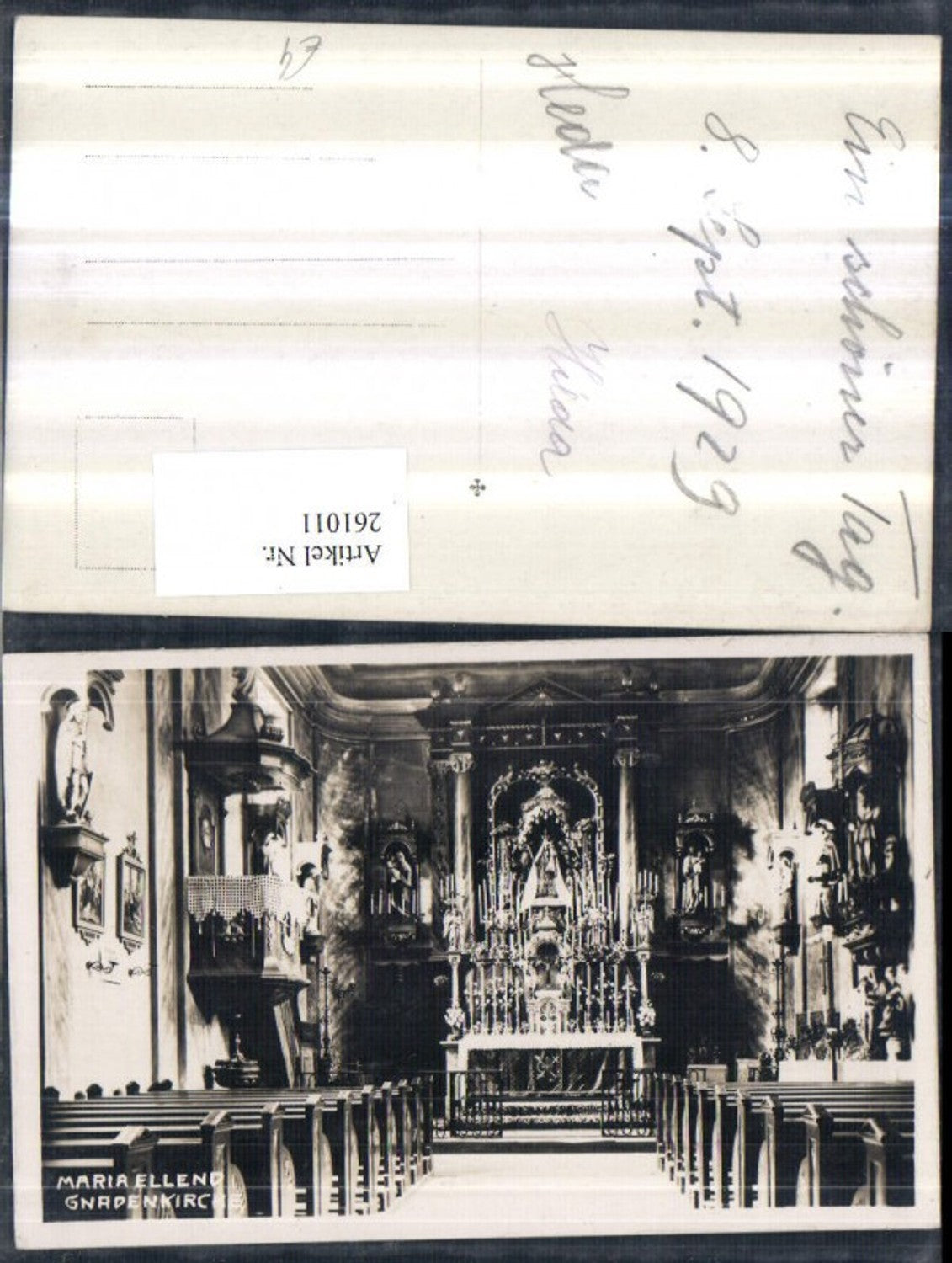 261011,Maria Ellend Gnadenkirche Kirche Innenansicht