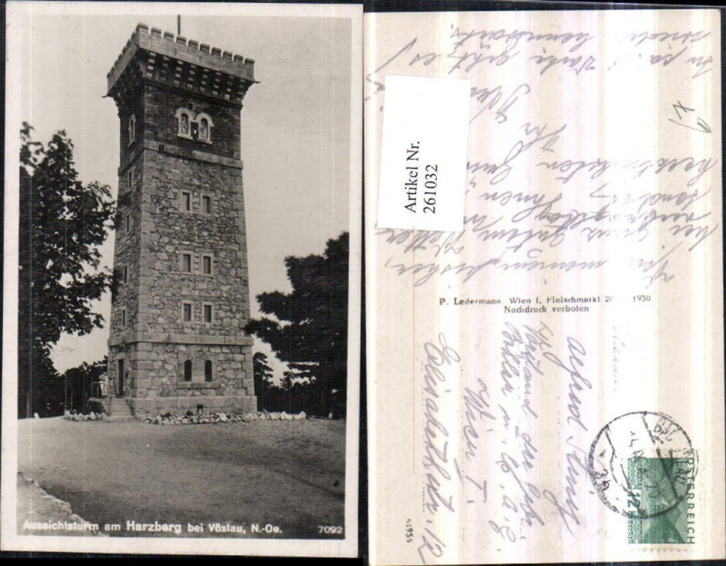 261032,Aussichtsturm Turm am Harzberg b. Vöslau
