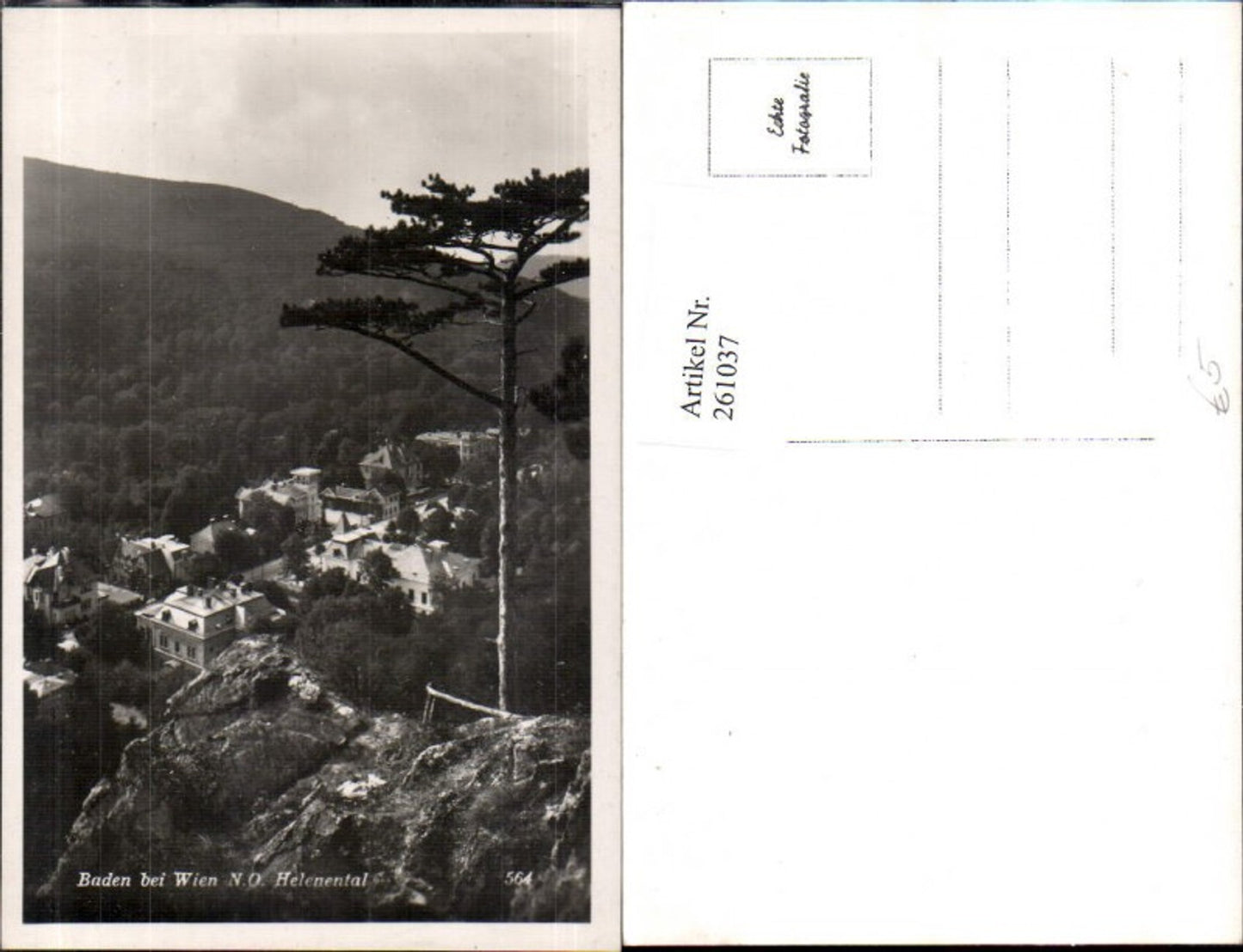 261037,Baden b. Wien Helenental Teilansicht
